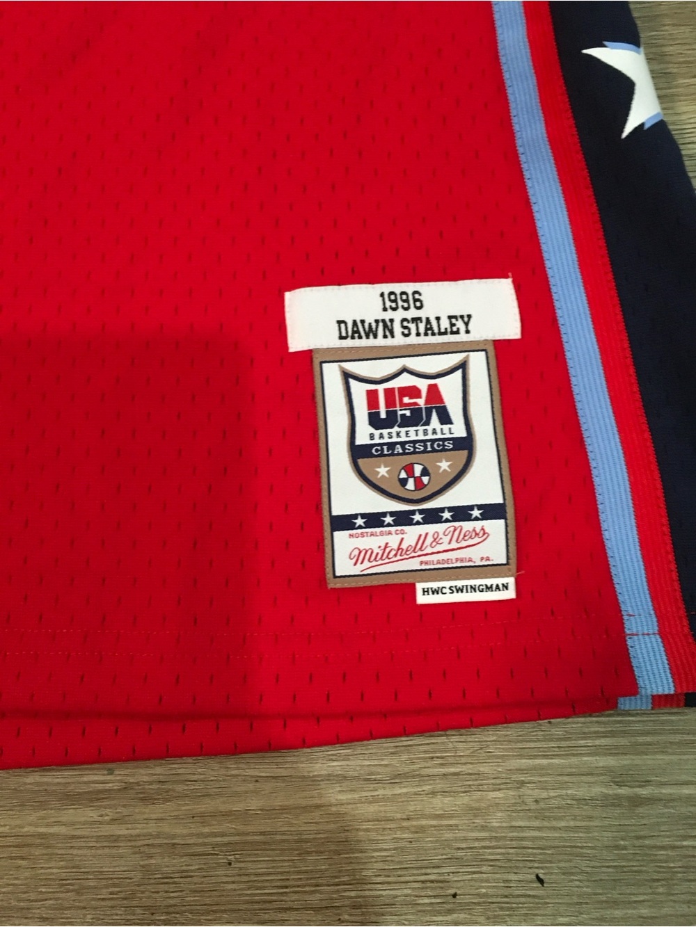 Mitchell & Ness Red USA Dawn Staley Basketball Jersey - Picture 3 of 6
